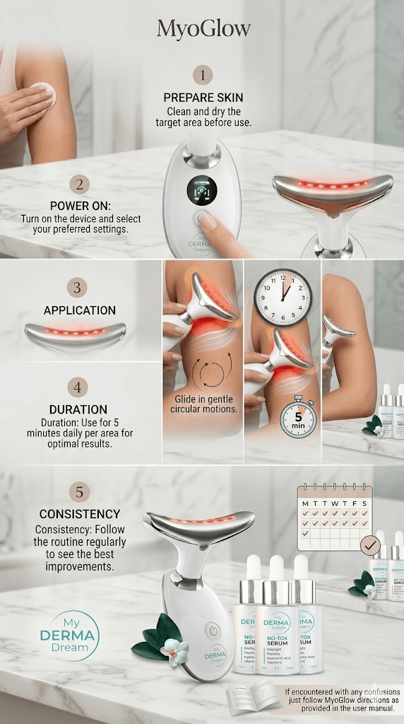 instruction to use myoglow